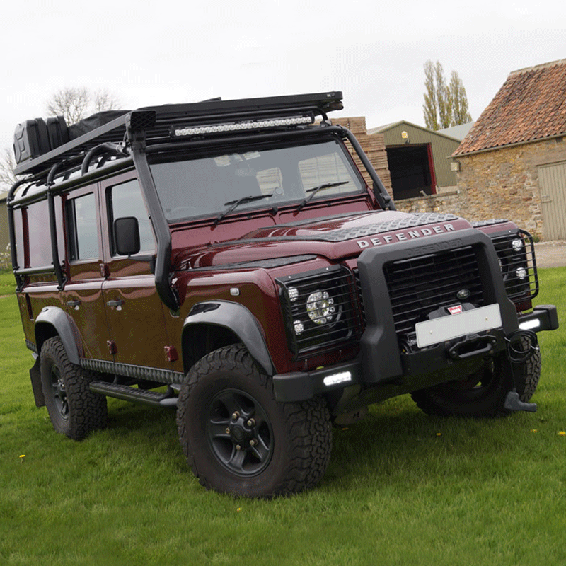 Land Rover Defender 110 Full External Roll Cage Roof Rack Trek