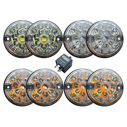 Land Rover Defender Clear LED Light Upgrade Kit - Wipac - DA1191