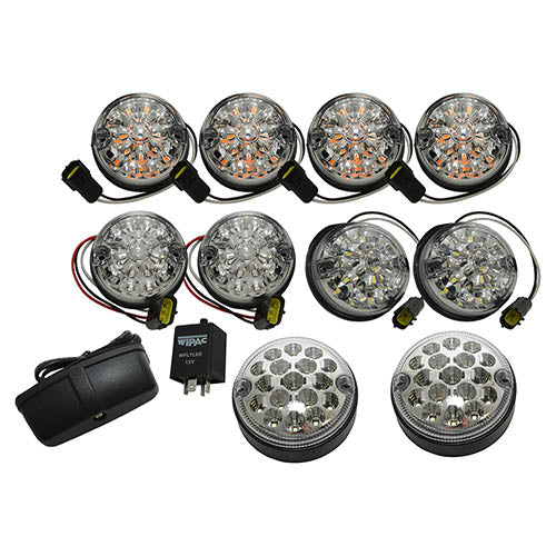 Land Rover Defender Deluxe Clear LED Light Upgrade Kit - Wipac - DA1291