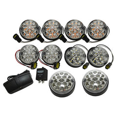 Land Rover Defender Deluxe Clear LED Light Upgrade Kit - Wipac - DA1291