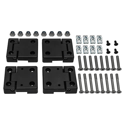 Land Rover Defender Anodised Black Front Door Hinge Kit - Britpart - DA1305