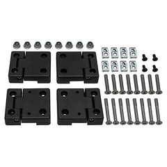 Land Rover Defender Anodised Black Front Door Hinge Kit - Britpart - DA1305