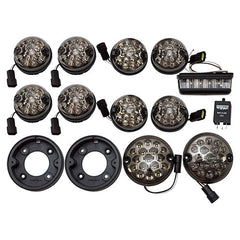 Land Rover Defender Deluxe Smoked LED Light Upgrade Kit - Wipac - DA1577