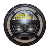 Land Rover Defender Lynx Halo 7 Inch LED Headlamp Upgrade (Pair) LHD - Britpart - DA3463