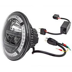 Land Rover Defender Lynx Halo 7 Inch LED Headlamp Upgrade (Single) LHD - Britpart - DA3463K