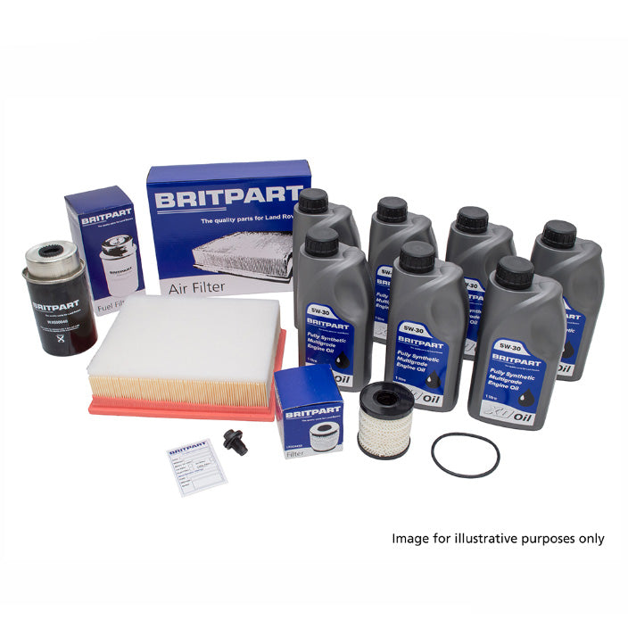 Land Rover Discovery Sport & Range Rover Evoque 2.0L TD GH> Filter Service Kit with Oil - Britpart - DA6123COM