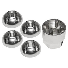 M8 Tamper Proof Nut Set for Roof Tent Security etc - Britpart - DA7331