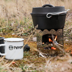 Cast Iron Dutch Oven ft1 Camp Cooking Pot with a Flat Bottom Surface - Petromax - ft1-t