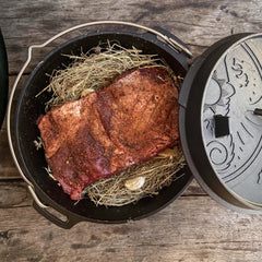 Cast Iron 3.5L Dutch Oven with a Flat Bottom - Petromax - ft4.5-T