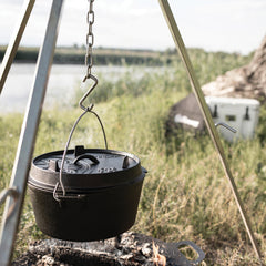 Cast Iron 7.5L Dutch Oven with a Flat Bottom - Petromax - ft9-t