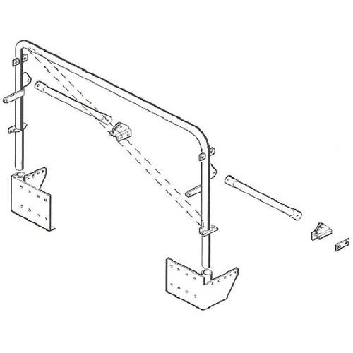 Land Rover Defender Military Style Roll Hoop - Safety Devices - RBL1224SNS