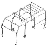Land Rover Defender 110 External / Internal Roll Cage - Safety Device - RBL1727SSS