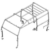 Land Rover Defender 110 Full External Roll Cage - Safety Devices - RBL2427SSS