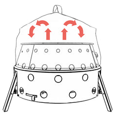 Convection Lid for Atago - Petromax - umk