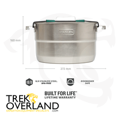 Adventure Full Kitchen Base Camp Stainless Steel Cook Set - Stanley - 10-02479-025