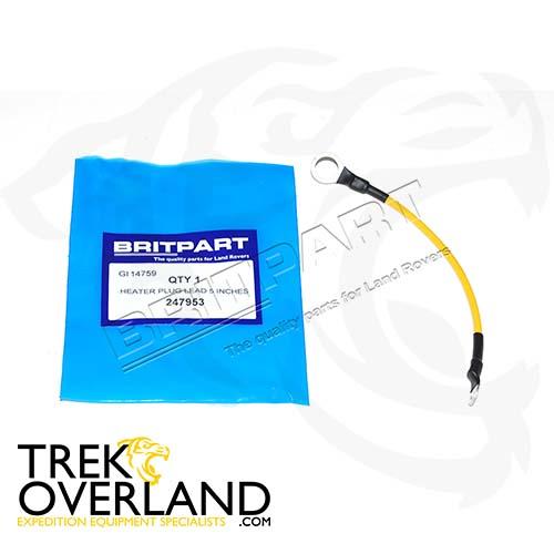 HEATER PLUG LEAD 5 INCHES - BRITPART - 247953