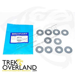 WASHER 13.0MM I/D X 28.0MM O/D X 1MM THK RUBBER - BRITPART - 340391