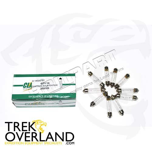 FESTOON BULB 12V/10W - BRITPART - 559186