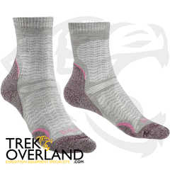 Hike Ultra Light Endurance Crew Socks Womens Aubergine - Bridgedale - 710101/390/M