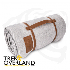 100% Wool Outdoors Blanket (Smokey White / Dark Grey) - Petromax - 861-de-271-150
