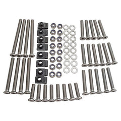 Land Rover Defender Front & Rear Stainless Steel Door Hinge Bolt Kit - Britpart - DA1133