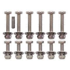 Land Rover Defender TDCI Puma Rear Safari Door Stainless Steel Bolt Kit - Britpart - DA1134P