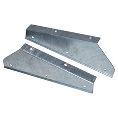 Land Rover Defender Front Galvanised Mud Flap Brackets - Britpart - DA1188