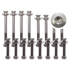 Land Rover Defender TDCI Puma 2nd Row Stainless Steel Door Hinge Bolt Kit - BRITPART - DA1260P