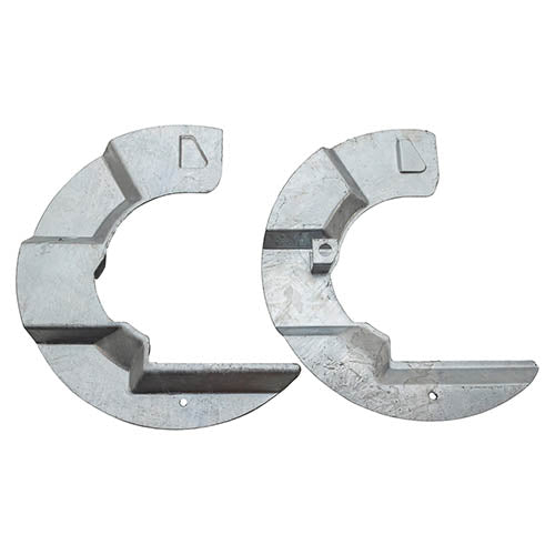 GALVANIZED MUDSHIELDS - PAIR - BRITPART - DA1860
