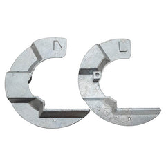 GALVANIZED MUDSHIELDS - PAIR - BRITPART - DA1860