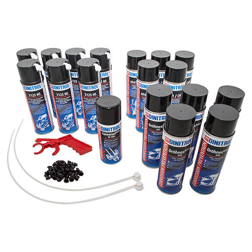 Under Sealing / Rust Proofing Aerosol Kit for Land Rover Defenders & Discoverys - Dinitrol - DA1986
