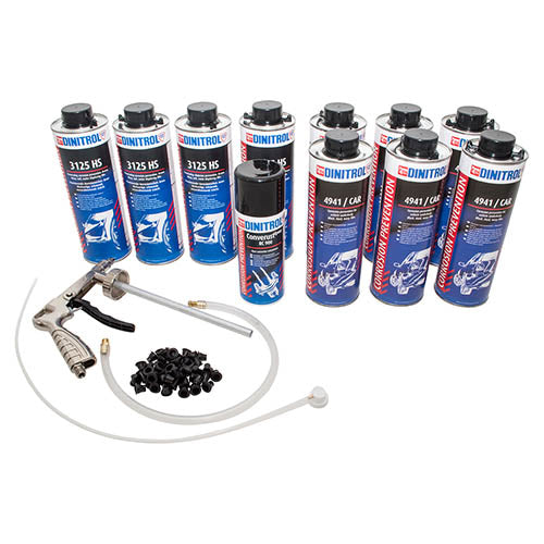 Under Sealing / Rust Proofing Litre Cans Kit for Large Cars - Dinitrol - DA1987