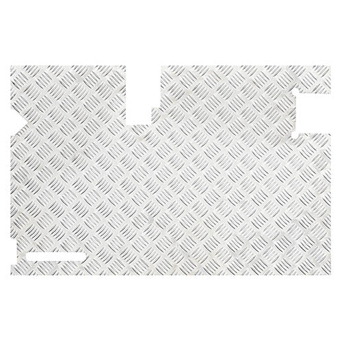 REAR DOOR PLATE WI WIPER EARLY - BRITPART - DA2069