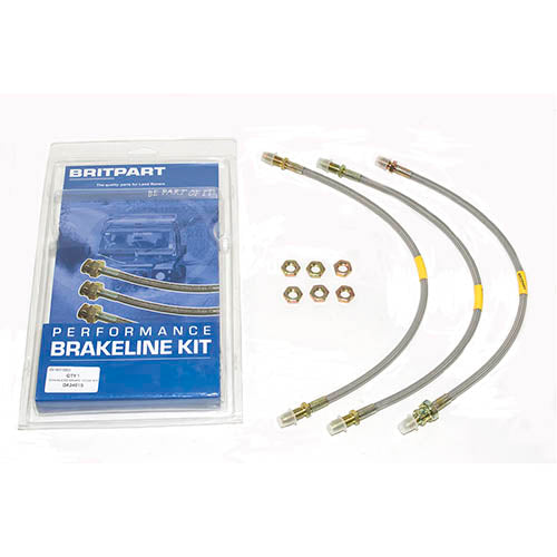STAINLESS BRAKE HOSE KIT - BRITPART - DA2401S