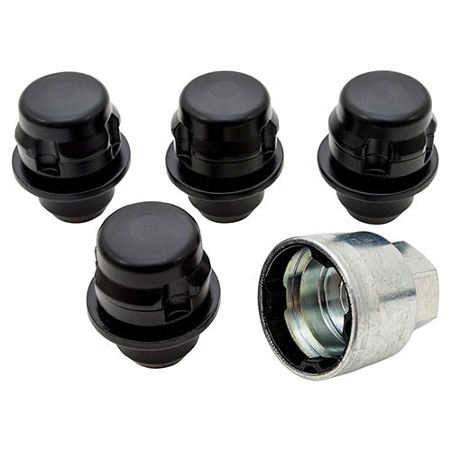 LOCKING WHEEL NUT KIT SATIN BLACK - OEM - DA2548