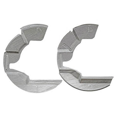 GALVANIZED MUDSHIELDS - PAIR - BRITPART - DA2860