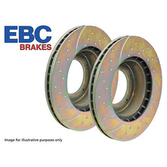 BRAKE DISC FRT VENTED (PAIR) - EBC - DA4147