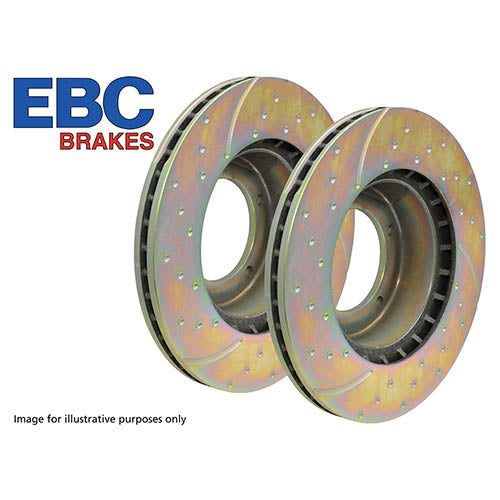 BRAKE DISC FRT VENTED (PAIR) - EBC - DA4187
