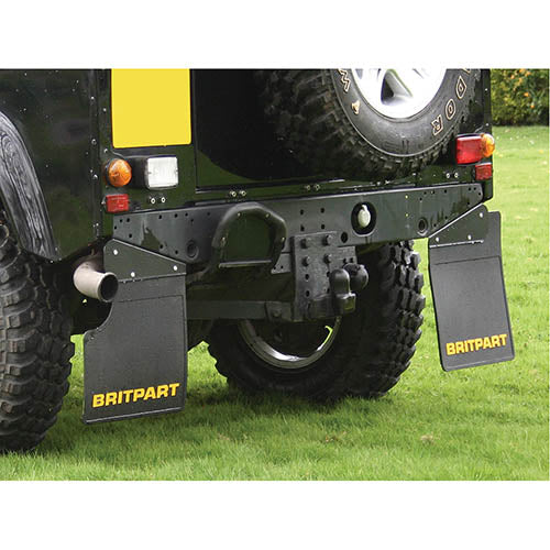 PAIR OF BRITPART MUDFLAPS (YELLOW LOGO) - BRITPART - DA4531