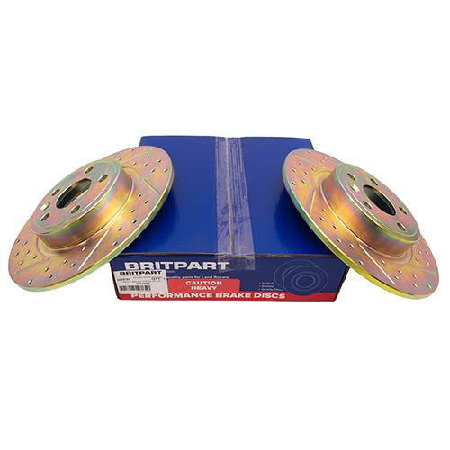 REAR BRAKE DISCS (PAIR) - BRITPART - DA4690