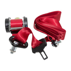 RED SEAT BELT STATION WAGON DEFENDER REAR - OEM - DA5058