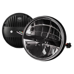 Land Rover Defender Series RRC 7"Round ECE LED Headlamp Upgrade (Pair) RHD - TRUCKLITE - DA6280K