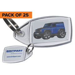 BRITPART KEYRING - PACK OF 25 - BRITPART - DA8023PACK