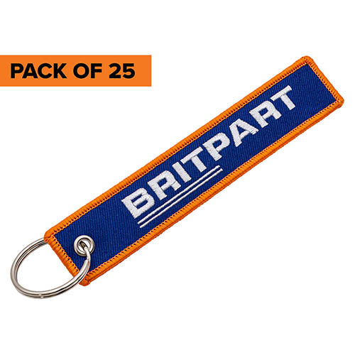EMBROIDERED KEYRING x 25 - BRITPART - DA8114X
