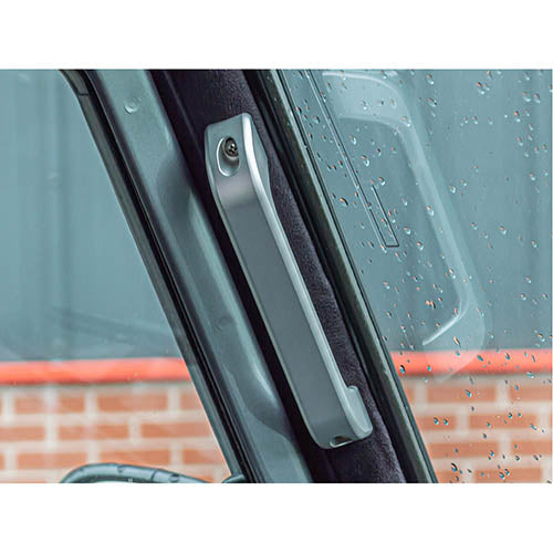 DEFENDER A PILLAR GRAB HANDLE - SILVER - BRITPART - DA8869