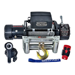 12v 12000lb Electric 4x4 Offroad Winch - Britpart - DB12000I