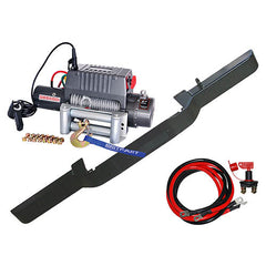 Land Rover Defender 12v 9500lb Winch & Winch Bumper Kit - Britpart - DB1310