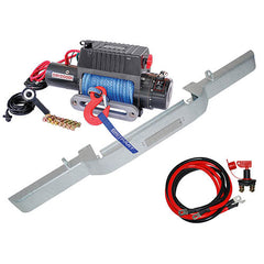 Land Rover Defender 12000lb Winch w/ Dyneema Rope & Galvanised Winch Bumper Kit - Britpart - DB1313RGALV