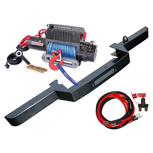 Land Rover Defender w/ Air Con 12000lb Winch & Winch Bumper Kit - Britpart - DB1344R