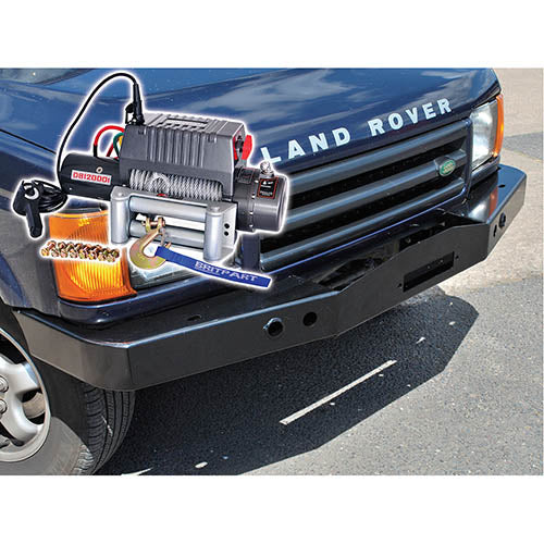 Land Rover Discovery 2 12V 12000lb Winch and Bumper Kit - Britpart - DB1346